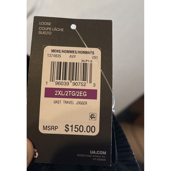 $300 Full Outfit Under Armour UA Travel Water Repels Jacket & Pants Men's 2XL - Picture 7 of 8